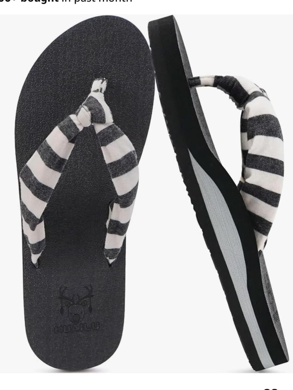 KuaiLu Flip Flops for Women with Arch Support Yoga Mat Comfortable